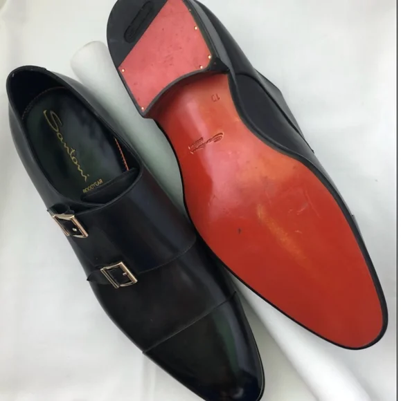 Like New Santoni Charcoal Shoe size 11 - Picture 2 of 5